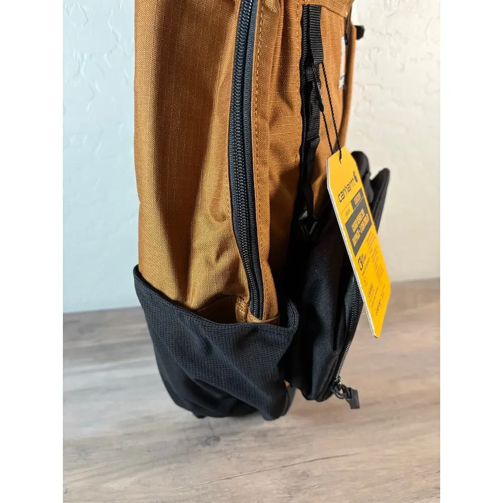 New! Carhartt Cargo Series 20L Daypack 3 Can Cooler Backpack Brown CB0369